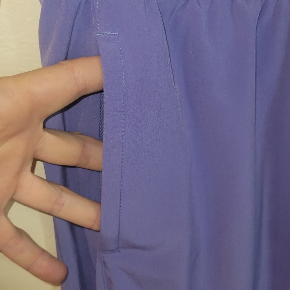 Athleta Pants size 8 Lavender Purple Drawstring Lightweight 8T - Picture 4 of 12